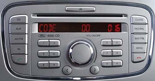 Ford 6000CD Mk2 Radio Code