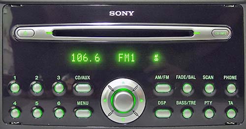 Ford Sony CD132 Radio Code