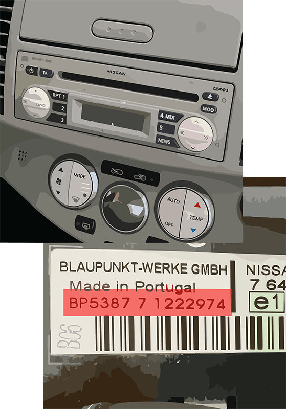 Blaupunkt Unit number