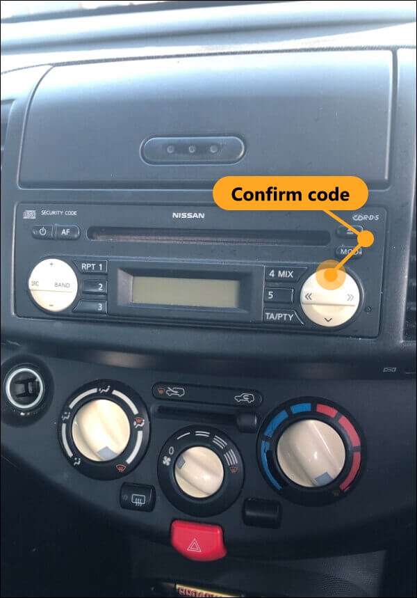 nissan micra radio code