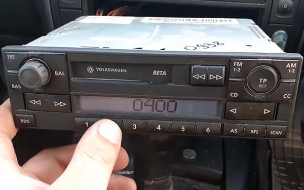 vw radio code
