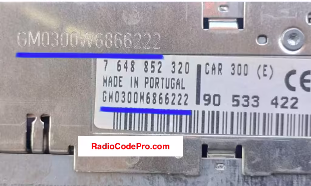 vauxhall serial number