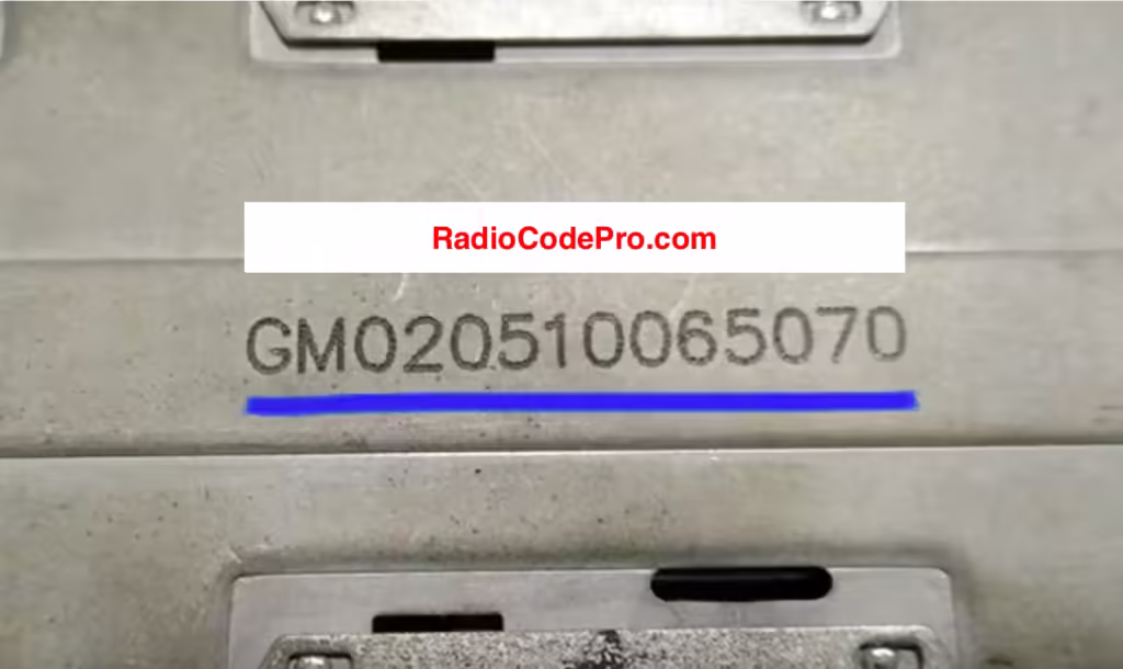 GM0205100 serial number