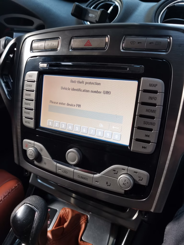 ford fiesta radio code