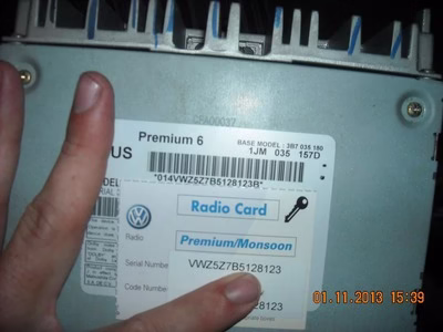 Volkswagen Documentation with Radio Code Card