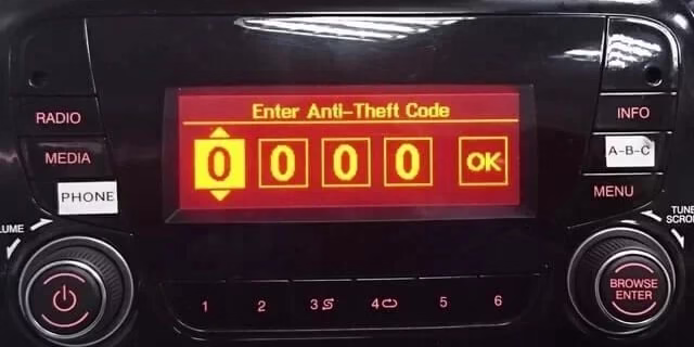 Anti-theft radio code explanation