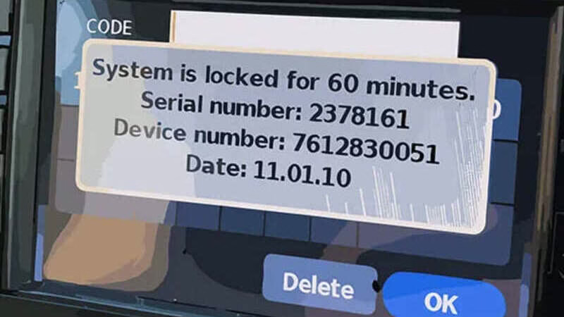 Nissan radio serial number on display